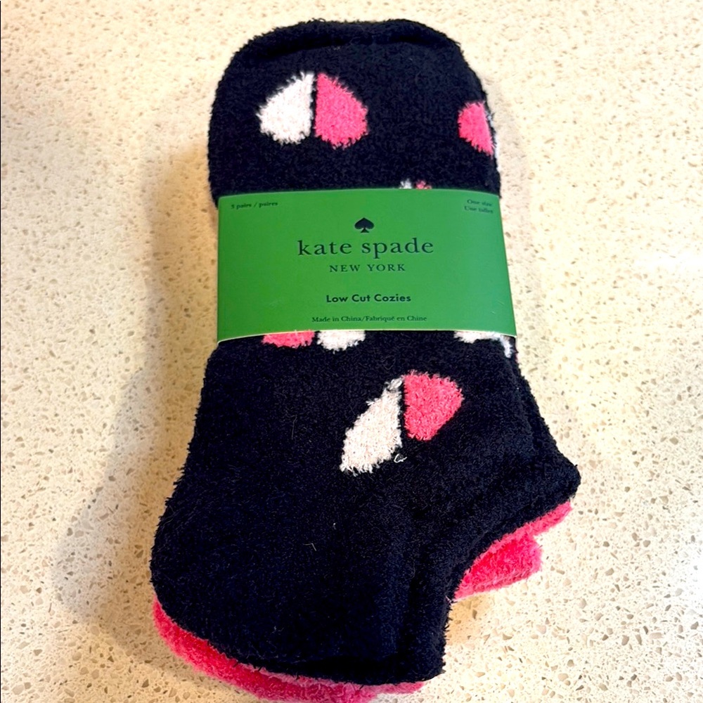 kate spade NWT 3 Pack Low Cut Cozies Socks